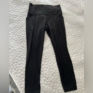Athleta Black Salutation 7/8 PowerVita Tights